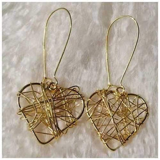 Wrapped in Harmony And Simplicity The Retro Style 2 Pairs Of Heart and Circle Earrings