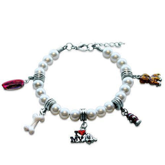 Dog Lover Charm Bracelet in Silver