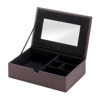 Faux Leather Jewelry Treasure Box (pack of 1 EA)