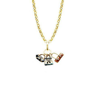 Purse Lover Charm Necklace in Gold