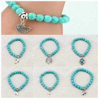 Turquoise TALISMAN Charms Bracelets