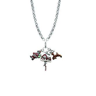 Christmas Charm Necklace in Silver