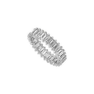 Diamond Eternity Band : 14K White Gold - 4.00 CT Diamonds