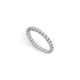 Diamond Eternity Band : 14K White Gold - 0.75 CT Diamonds
