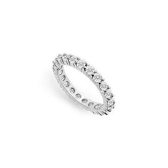 Diamond Eternity Band : 14K White Gold - 1.50 CT Diamonds