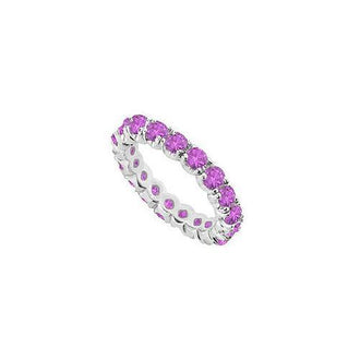 Amethyst Eternity Band : 14K White Gold - 2.00 CT TGW