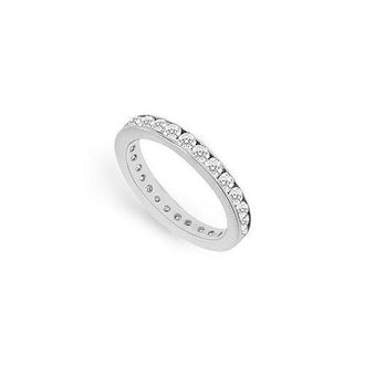 Diamond Eternity Band : 14K White Gold - 0.75 CT Diamonds