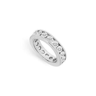 Diamond Eternity Band : 14K White Gold - 2.50 CT Diamonds