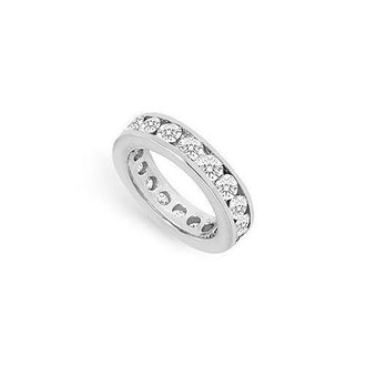 Diamond Eternity Band : 14K White Gold - 3.00 CT Diamonds