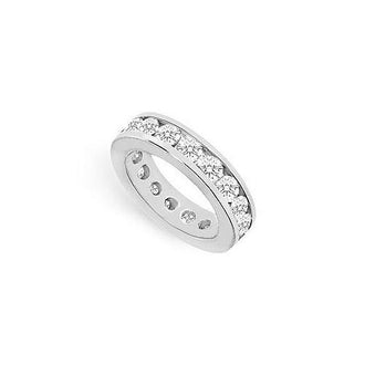 Diamond Eternity Band : 14K White Gold - 4.00 CT Diamonds