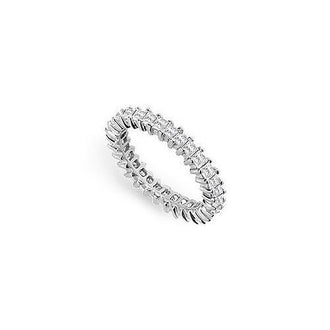 Diamond Eternity Band : 14K White Gold - 2.50 CT Diamonds