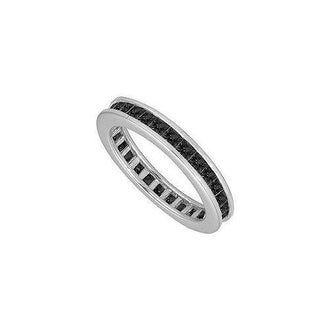 Black Diamond Eternity Band : 14K White Gold  3.00 CT Diamonds