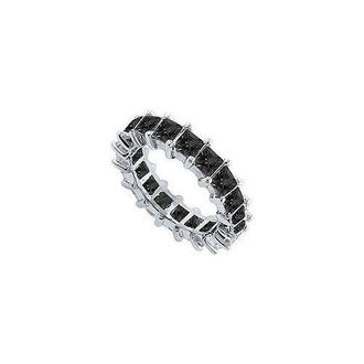 Black Diamond Eternity Band : 14K White Gold  3.00 CT Diamonds