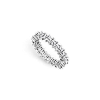 Diamond Eternity Band : 14K White Gold - 3.00 CT Diamonds