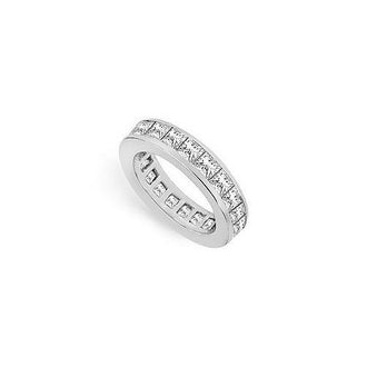 Diamond Eternity Band : 14K White Gold - 3.50 CT Diamonds