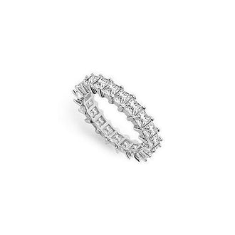 Diamond Eternity Band : 14K White Gold - 3.50 CT Diamonds