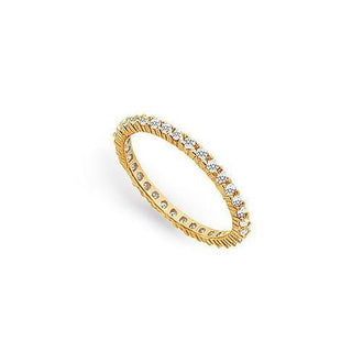 Diamond Eternity Band : 14K Yellow Gold - 0.50 CT Diamonds