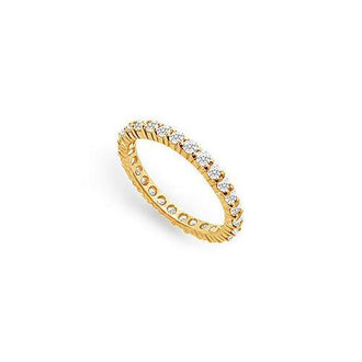 Diamond Eternity Band : 14K Yellow Gold - 0.75 CT Diamonds