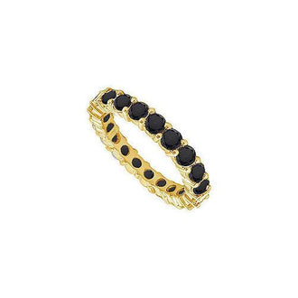 Black Diamond Eternity Band : 14K Yellow Gold  1.00 CT Diamonds