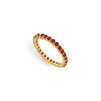 Ruby Eternity Band : 14K Yellow Gold  1.00 CT TGW