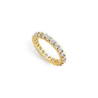 Diamond Eternity band : 14K Yellow Gold - 2.00 CT Diamonds