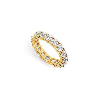 Diamond Eternity Band : 14K Yellow Gold  4.00 CT Diamonds