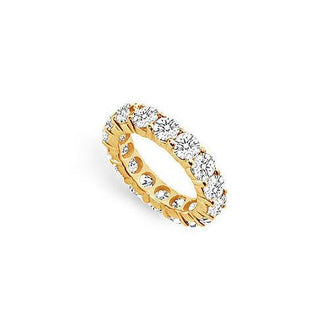 Diamond Eternity Band : 14K Yellow Gold  5.00 CT Diamonds