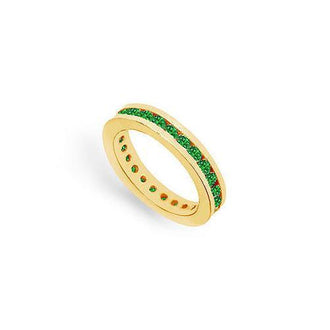 Emerald Eternity Band : 14K Yellow Gold  1.00 CT TGW