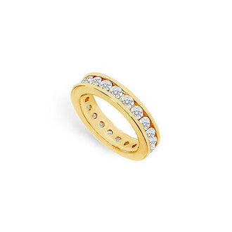 Diamond Eternity Band : 14K Yellow Gold - 2.00 CT Diamonds