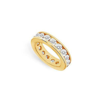 Diamond Eternity Band : 14K Yellow Gold - 4.00 CT Diamonds