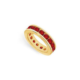 Ruby Eternity Band : 14K Yellow Gold  4.00 CT TGW