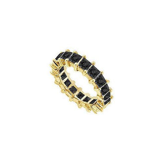 Black Diamond Eternity Band : 14K Yellow Gold  3.00 CT Diamonds