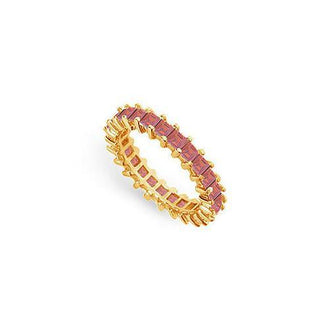 Ruby Eternity Band : 14K Yellow Gold  3.00 CT TGW