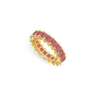 Ruby Eternity Band : 14K Yellow Gold  4.00 CT TGW