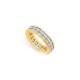 Diamond Eternity Band : 14K Yellow Gold - 5.00 CT Diamonds