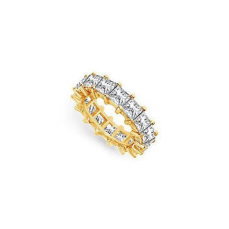 Diamond Eternity Band : 14K Yellow Gold - 5.00 CT Diamonds