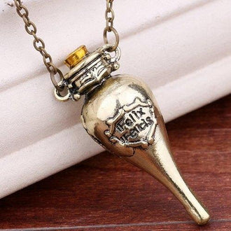 Harry Potter Felixfelicis Costume Pendant Necklace - Copper Color