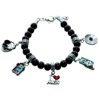 Music Lover Charm Bracelet in Silver