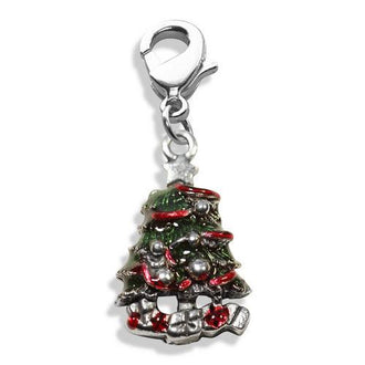 Christmas Tree Charm Dangle in Silver