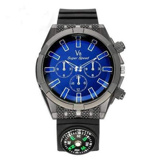 Men Watch Drop Shipping Gift Relogio Masculino 1PCS Fashion Men's Thin Silica Gel Students Sports Quartz Watches Best Gi - Blue