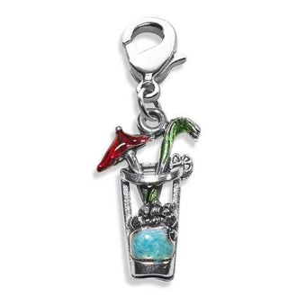 Cocktail Drink Charm Dangle in Silver