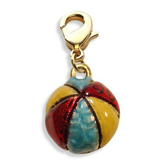 Beach Ball Charm Dangle in Gold