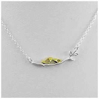 Sealed With A Kiss Bird Necklace in Sterling Silver 925