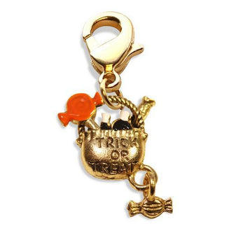 Trick or Treat Charm Dangle in Gold