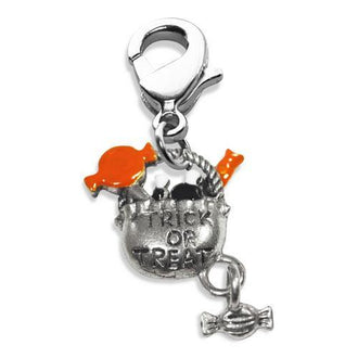 Trick or Treat Charm Dangle in Silver