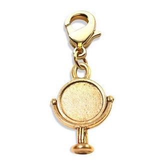 Mirror Charm Dangle in Gold