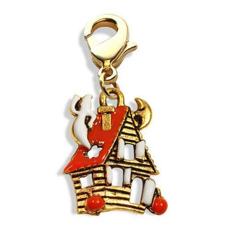 Haunted House Charm Dangle in Gold