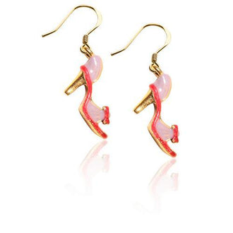 High Heel Sandal Charm Earrings in Gold