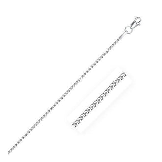 14k White Gold Franco Chain 1.2mm, size 16''