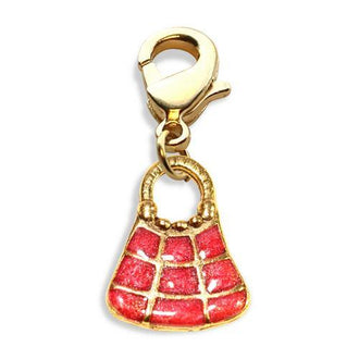 Tic-Tac-To Purse Charm Dangle in Gold